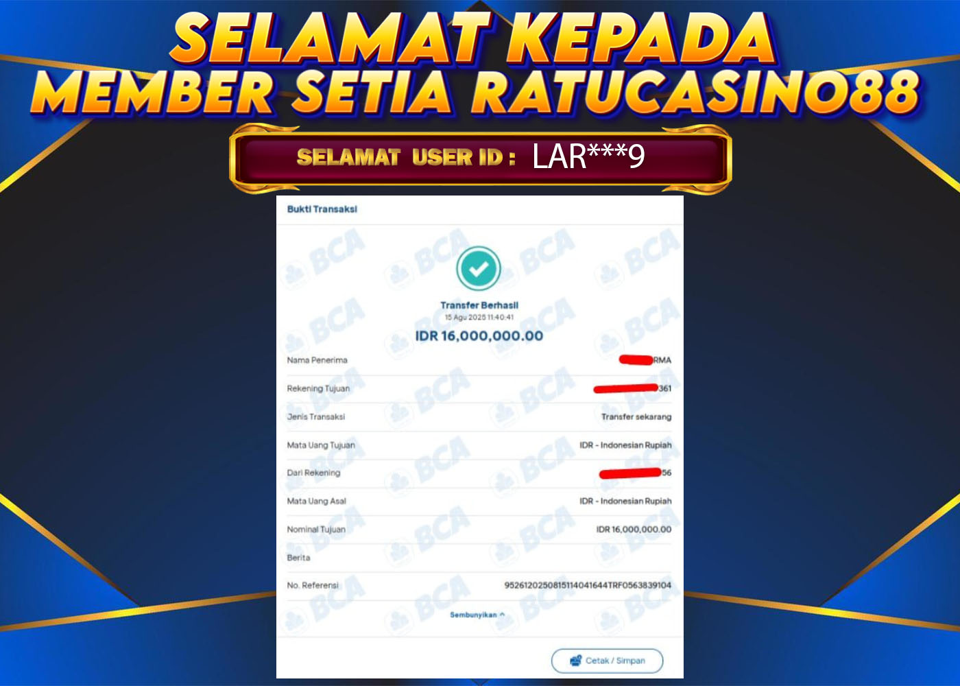 WITHDRAWAL MEMBER 30