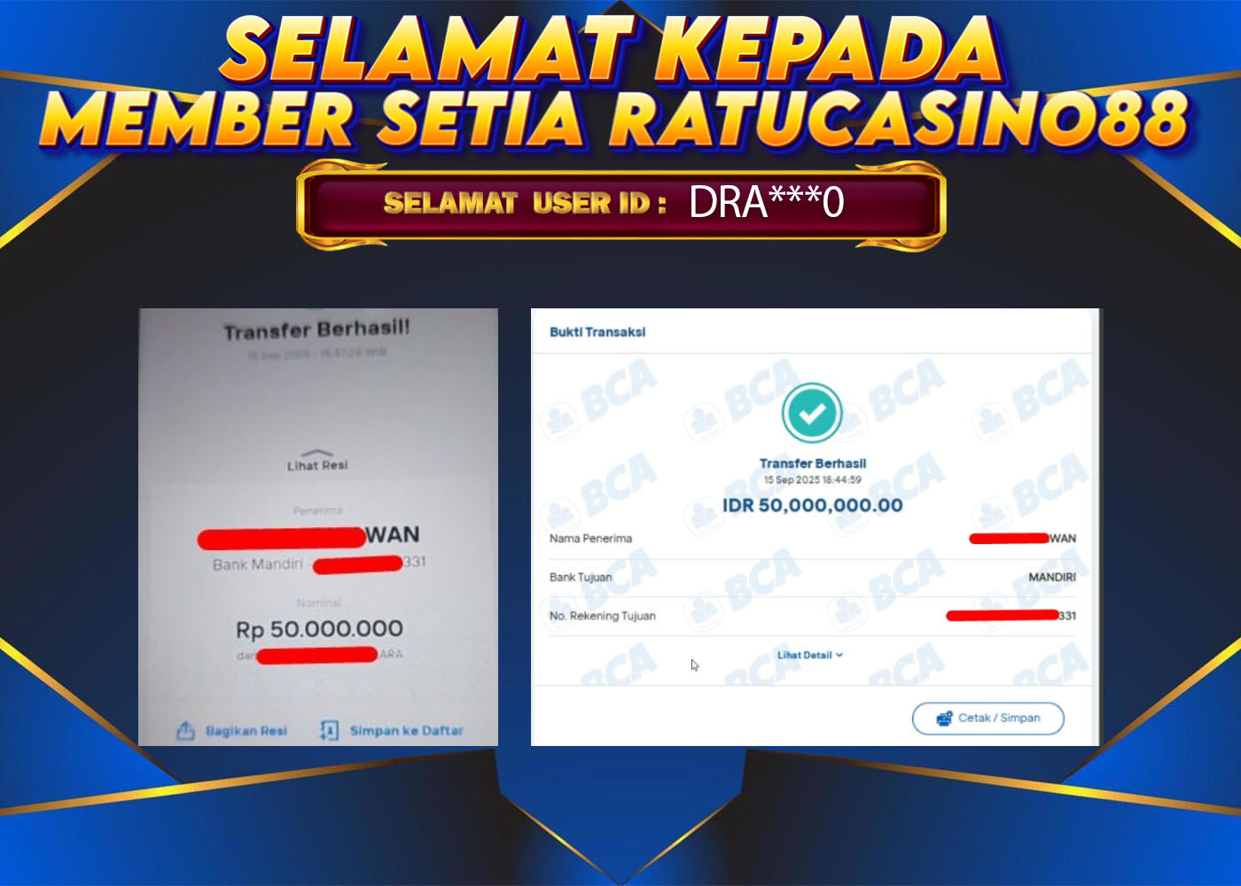 WITHDRAWAL MEMBER 58